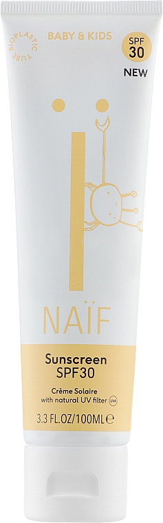 Солнцезащитный крем для детей - Naif Baby & Kids Sunscreen SPF 30 — фото N1