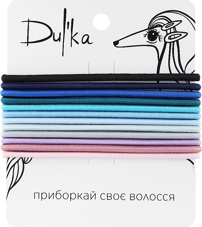 Набор разноцветных резинок для волос UH717711, 12 шт - Dulka  — фото N1