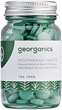 Таблетки для полоскания рта "Чайное дерево" - Georganics Natural Mouthwash Tablets Tea Tree — фото N1