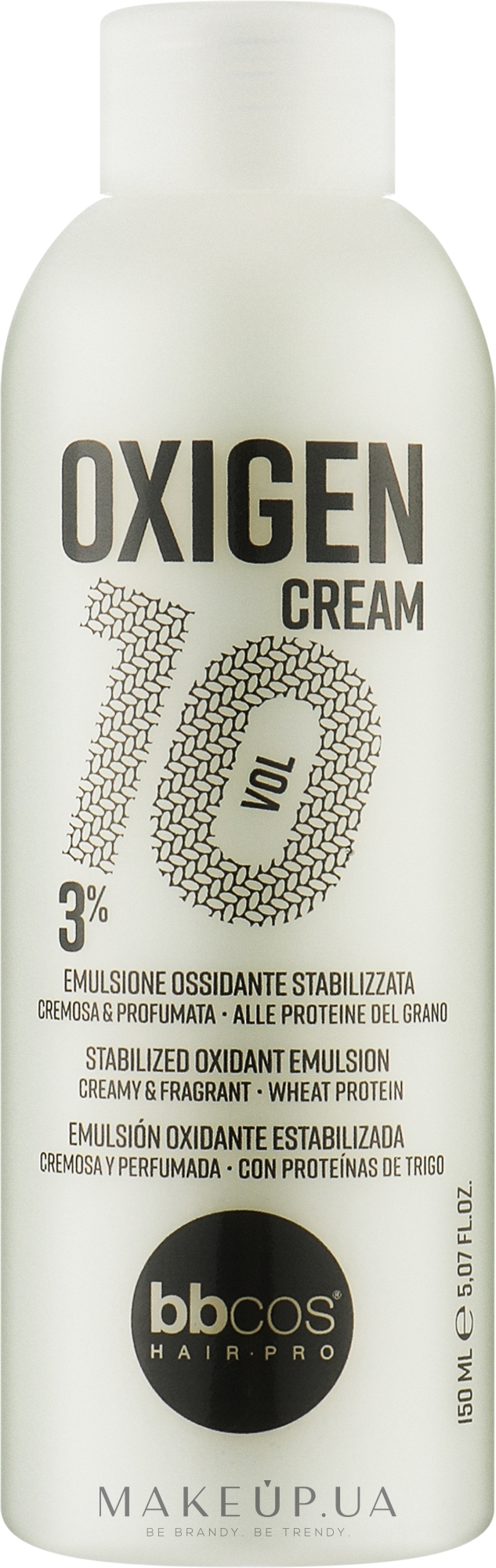 Окислювач кремоподібний 3% - BBcos Oxigen Cream 10 Vol — фото 150ml