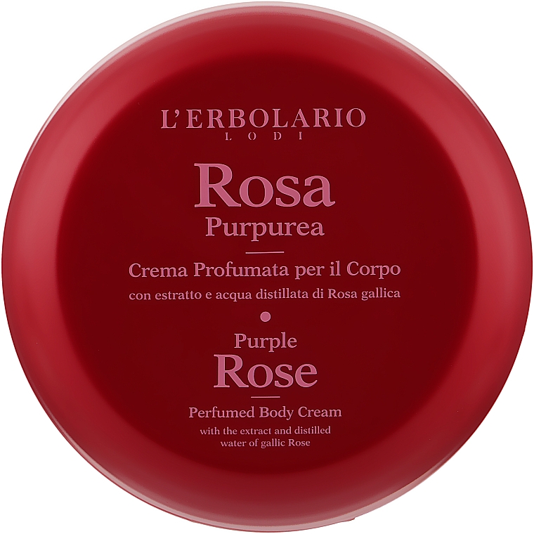 Ароматизований крем для тіла «Пурпурова троянда» - L'Erbolario Purple Rose Perfumed Body Cream — фото N1