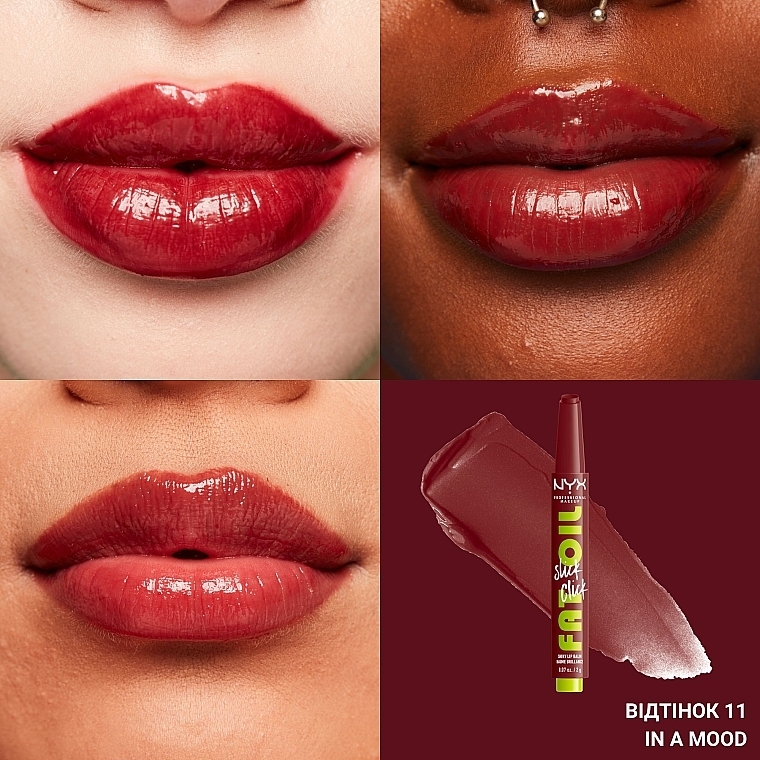 Nyx Professional Makeup Fat Oil Slick Click Tinted Lip Balm - 0.07