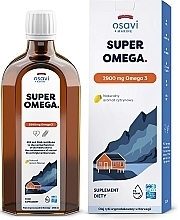 Харчова добавка "Омега-3" зі смаком лимона, 2900 мг - Osavi Super Omega — фото N1