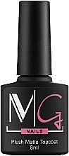 Парфумерія, косметика Матове фінішне покриття - MG Nails Plush Matte Top Coat