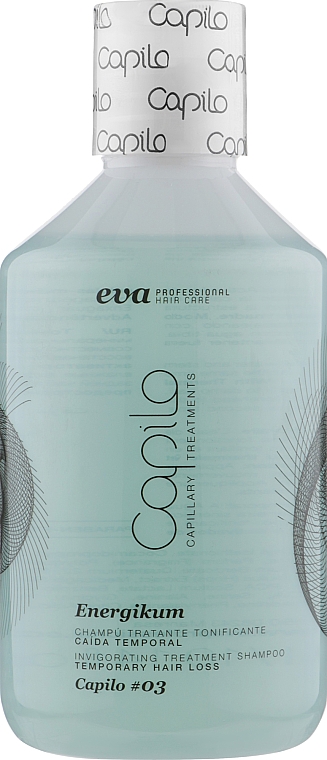 Лікувальний шампунь проти періодичного випадіння волосся - Eva Professional Capilo Energikum Shampoo №03 — фото N1
