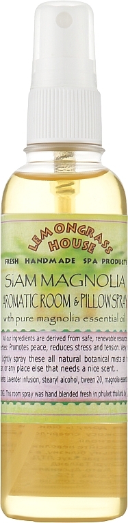 Ароматичний спрей для дому "Сіамська магнолія" - Lemongrass House Siam Magnolia Aromaticroom Spray — фото N1