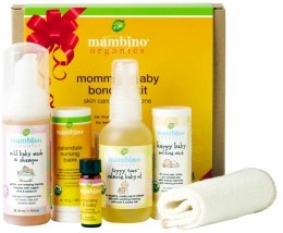 Духи, Парфюмерия, косметика Набор для новорожденных и мам - Mambino Organics mommy & baby bonding kit (balm/18g + shm/50ml + oil/60ml + balm/18g + oil/4ml + wipe/1)