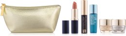 Парфумерія, косметика Набір - Estee Lauder (cr/7ml + serum/7ml + balm/5ml + mascara/3ml + lipstick/3.8g + bag)