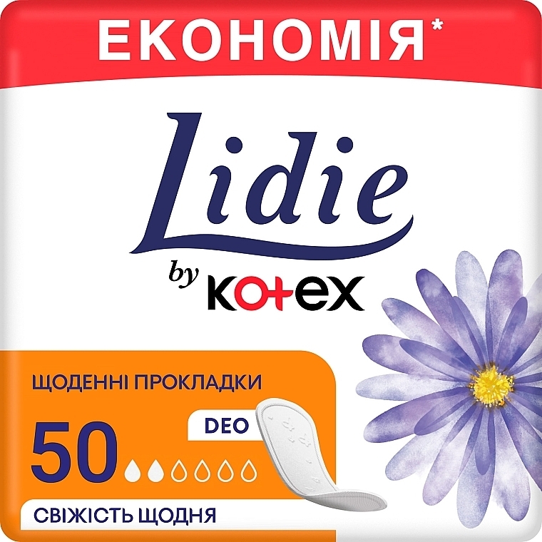 Ежедневные прокладки "Normal", 50 шт - Lidie Camomile Deo