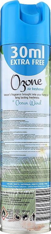 Аерозольний освіжувач повітря - Ozone Ocean Wind — фото N2