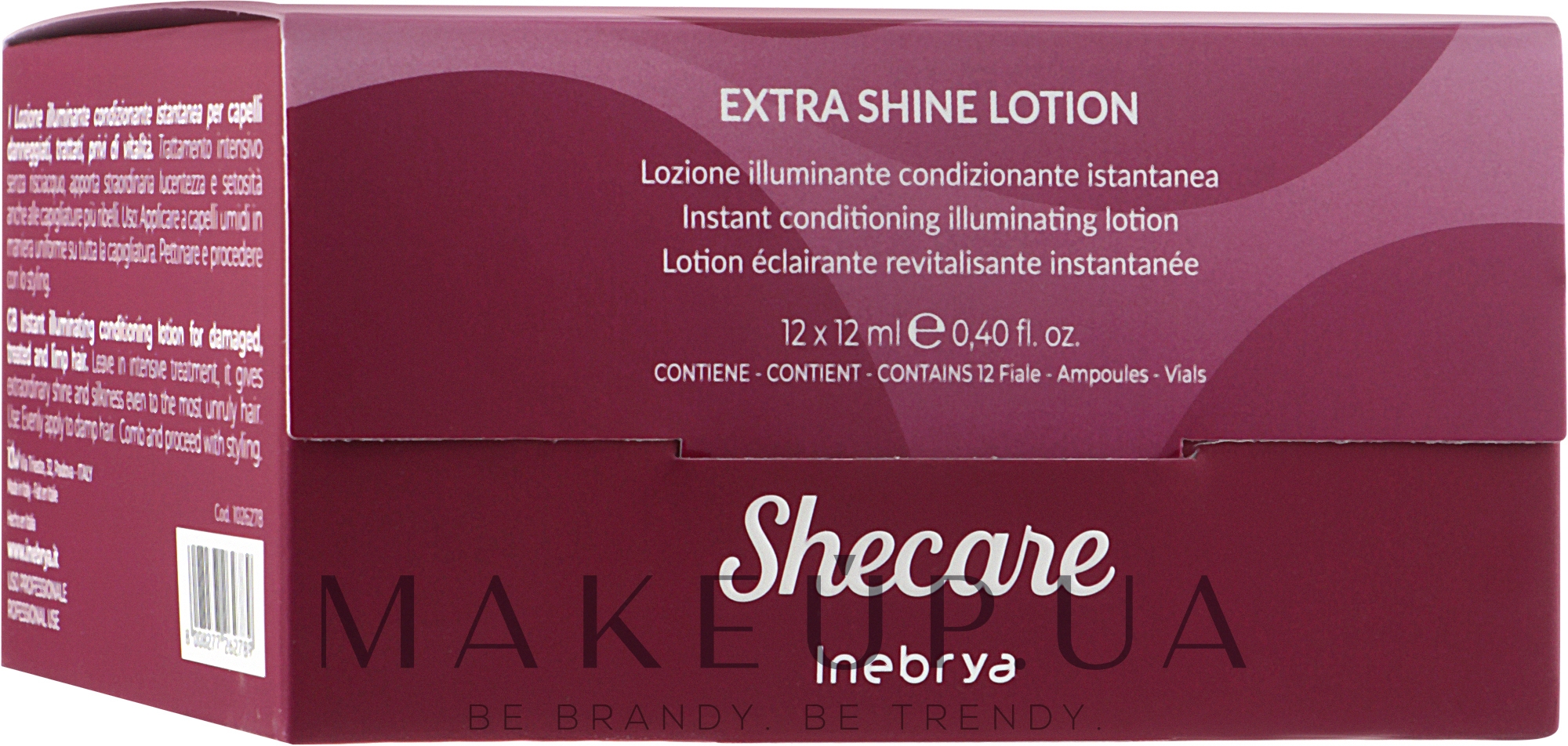 Лосьон для сияния волос - Inebrya She Care Extra Shine Lotion — фото 12x12ml