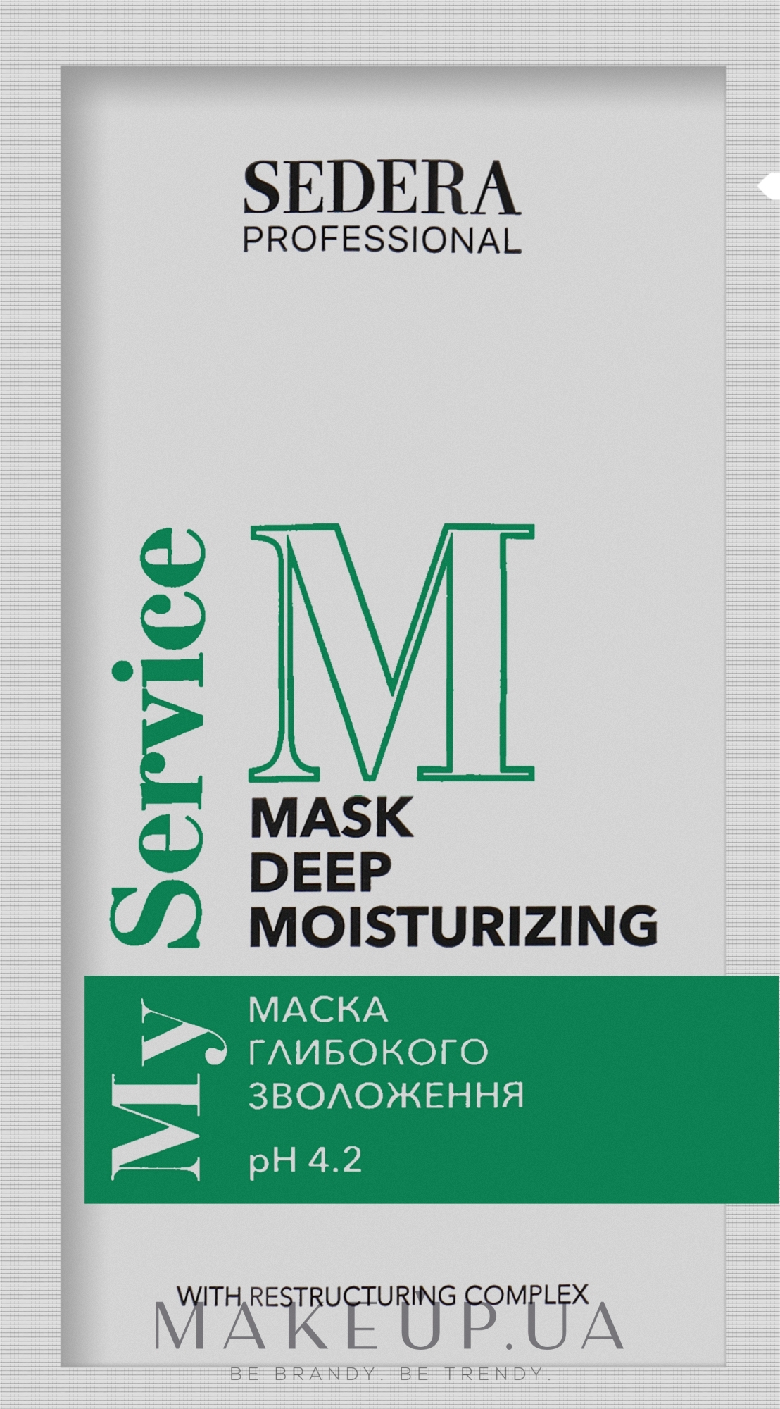 Маска глубокого увлажнения волос - Sedera Professional My Service Deep Mousturizing Mask (пробник) — фото 10ml