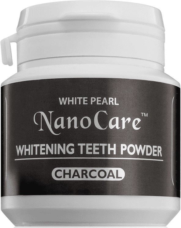 Відбілювальний зубний порошок - VitalCare White Pearl NanoCare Charcoal Teeth Powder — фото N1