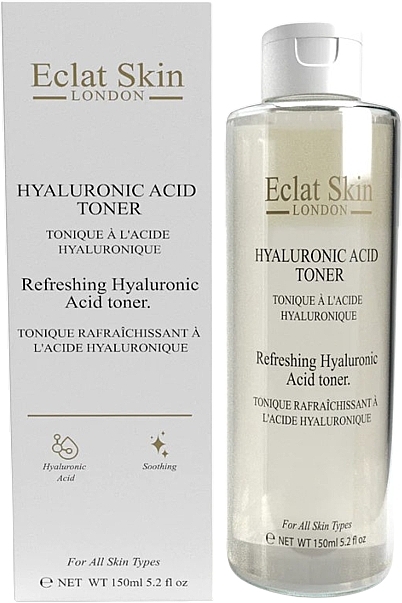 Освіжальний тонік для обличчя з гіалуроновою кислотою - Eclat Skin London Refreshing Hyaluronic Acid Toner — фото N1