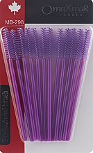 Парфумерія, косметика Набір щіточок для брів і вій MB-298, фіолетові - MaXmaR Brush