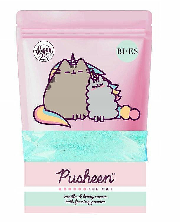 Пудра для ванны - Bi-es Pusheen The Cat Vanilla & Berry Cream — фото N1
