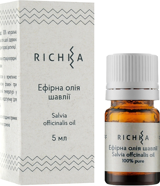 УЦІНКА Ефірна олія шавлії - Richka Salvia Officinalis Oil * — фото N3