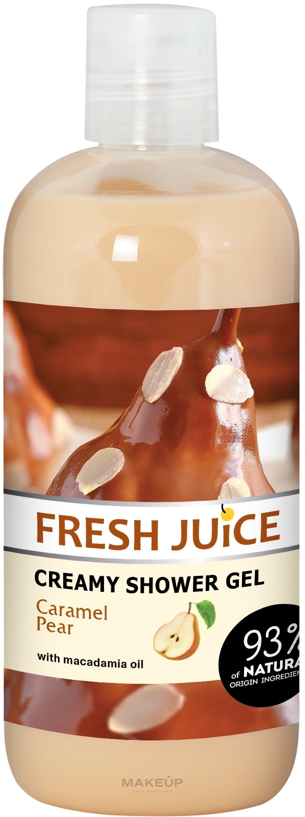 Крем-гель для душу "Карамельна груша" - Fresh Juice Sweets Caramel Pear — фото 500ml