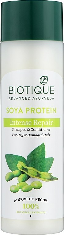Восстанавливающий балансировочный шампунь мягкого воздействия "Био Соевые Белки" - Biotique Bio Soya Protein Fresh Balancing Shampoo — фото N1