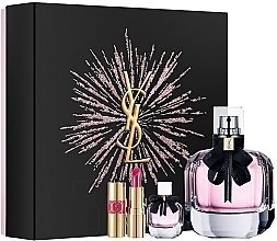 Духи, Парфюмерия, косметика Yves Saint Laurent Mon Paris - Набор (edp/90ml + edp/7.5ml + lipstick/ 1.6g)