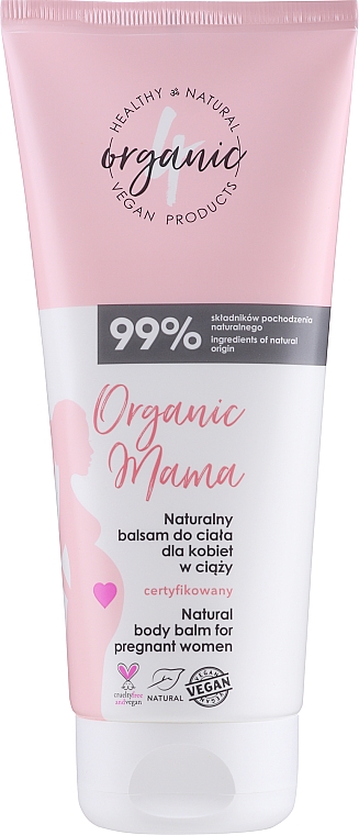 Лосьйон для тіла для мам і вагітних - 4Organic Organic Mama  Natural Shower Gel — фото N1