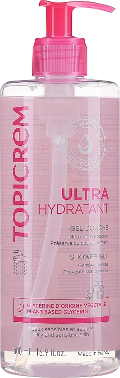 Ультразволожуючий гель для душу - Topicrem Ultra-Moisturizing Shower Gel — фото N1
