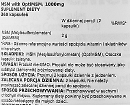 MSM с OptiMSM, 1000 мг, капсулы - Doctor's Best — фото N2