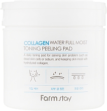 Парфумерія, косметика Тонізувальні пілінг-серветки для обличчя з колагеном - FarmStay Collagen Water Full Moist Toning Peeling Pad