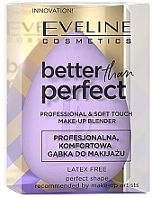 Спонж для макіяжу, фіолетовий - Eveline Cosmetics Better Than Perfect Make Up Blender — фото N1