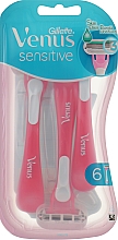 Одноразові станки для гоління, 4+2 шт - Gillette Venus Sensitive Skin Elixir — фото N1