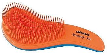 Щетка для волос распутывающая, оранжево-голубая - Disna Beauty4U Detangler — фото N1