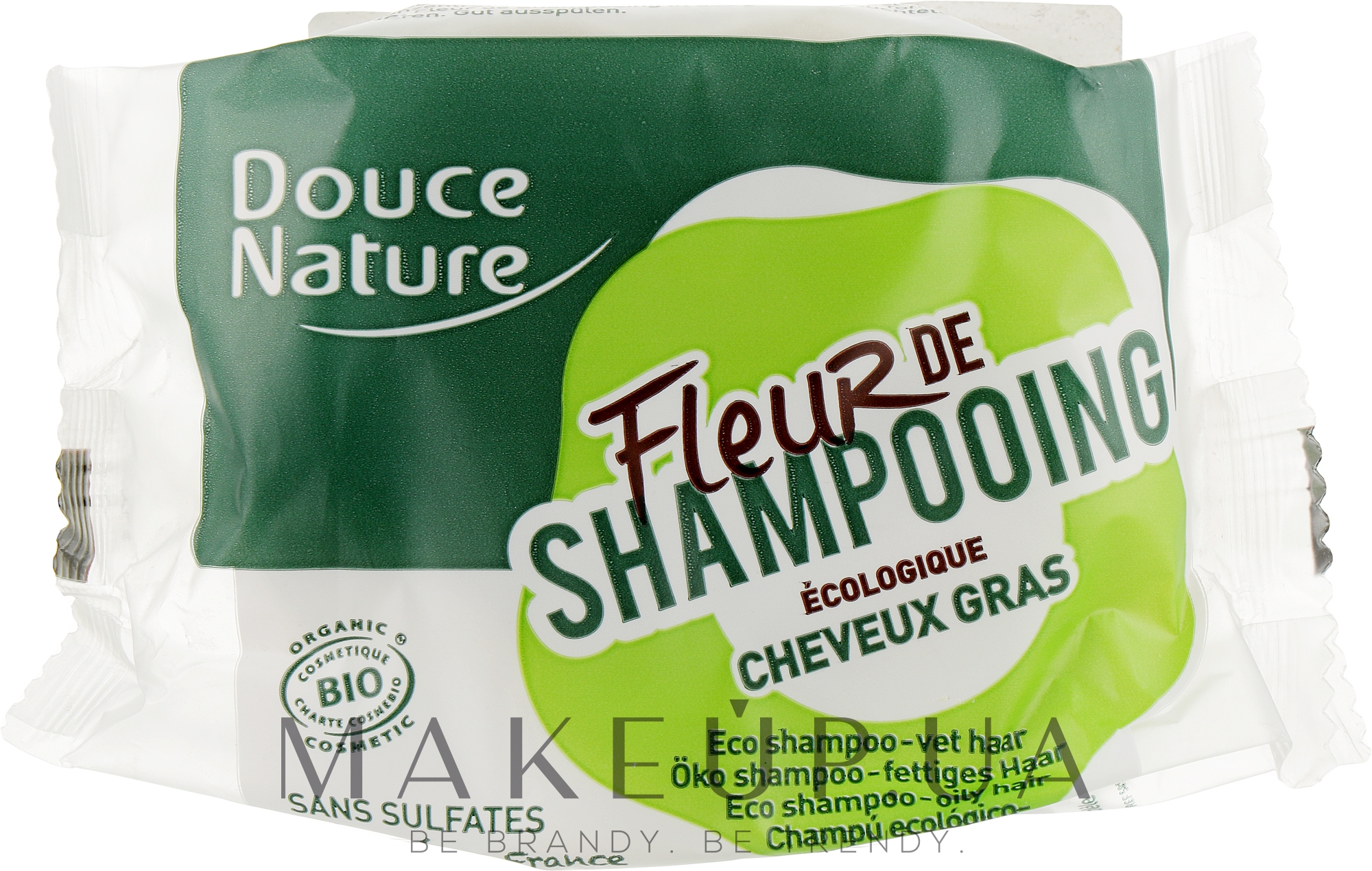 Твердий шампунь для жирного волосся - Douce Nature Fleur De Shampoo — фото 85g