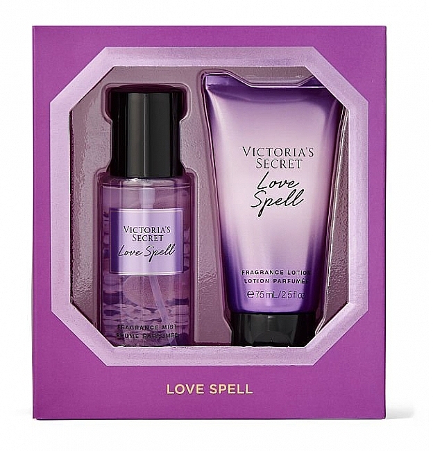 Victoria's Secret Love Spell Gift Set - Подарунковий набір (b/mist/75ml + b/lot/75ml) — фото N1