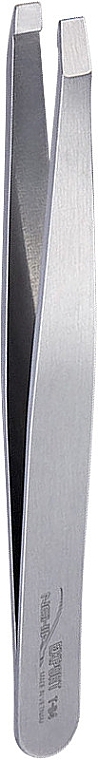 Пінцет для брів прямий T.04, сіро-сталевий - Nghia Export Tweezers — фото N2