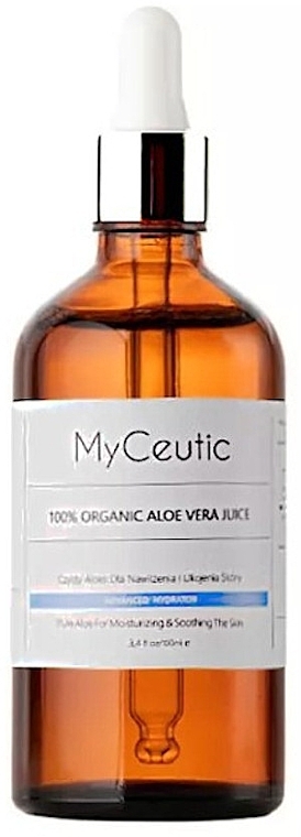 Органічний сік алое - MyCeutic 100% Organic Aloe Vera Juice — фото N1
