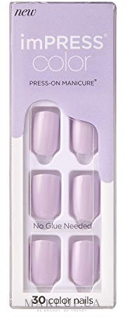 Твердый лак для ногтей - Kiss imPress Color Press-On Manicure — фото Picture Purplect
