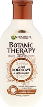Питательный шампунь "Кокосовое молочко и макадамия" для нормальных и сухих волос - Garnier Botanic Therapy  — фото N5