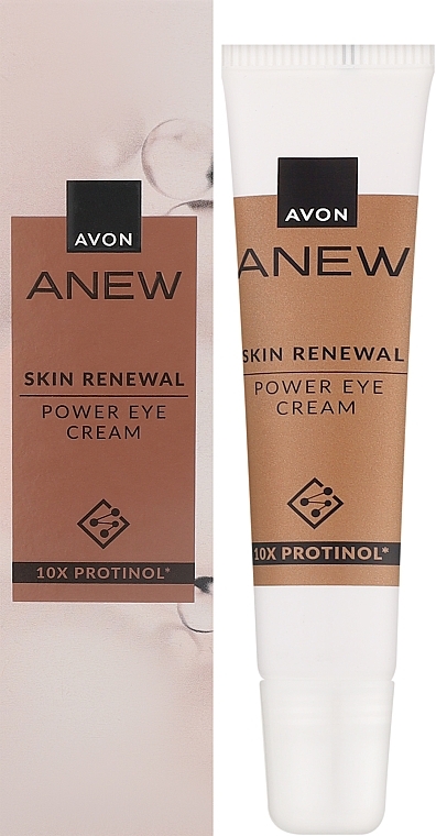 Омолоджувальний і зміцнювальний крем для повік з протинолом - Avon Anew Skin Renewal Power Eye Cream — фото N2