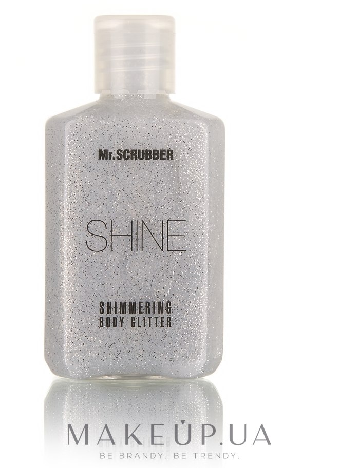 Сияющий глиттер для тела, серебристый - Mr.Scrubber Shine Shimmering Body Glitter — фото 60ml