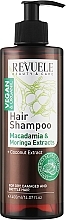 Шампунь з екстрактом макадамії й моринги - Revuele Vegan & Organic Hair Shampoo Macadamia & Moringa Extracts — фото N1