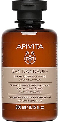 Шампунь от перхоти для сухих волос с сельдереем и прополисом - Apivita Shampoo For Dry Dandruff With Celery Propolis