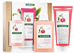 Парфумерія, косметика Набір - Klorane Pomegranate (shm/200ml + cond/200ml)