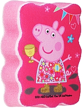 Парфумерія, косметика Мочалка банна дитяча "Свинка Пеппа", Пеппа на вечірці, рожева - Suavipiel