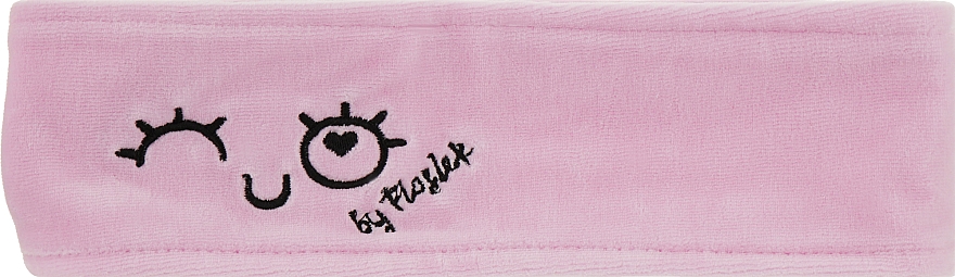 Косметична пов'язка на голову, рожева - Floslek — фото N1
