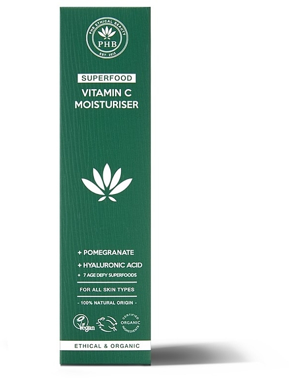 Увлажняющий крем для лица с витамином С - PHB Ethical Beauty Superfood Vitamin C Moisturiser — фото N2