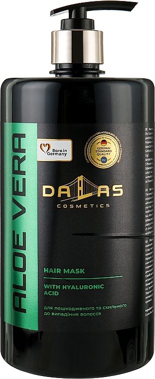 Маска для волосся з гіалуроновою кислотою та соком алое - Dalas Cosmetics Aloe Vera Hair Mask