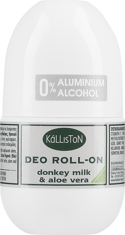 Кульковий дезодорант для чоловіків - Kalliston Deo Roll-On for Men Donkey Milk & Aloe Vera — фото N1