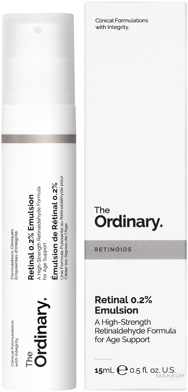 Сыворотка для лица с ретинолом - The Ordinary Retinal 0.2% Emulsion Serum — фото 15ml