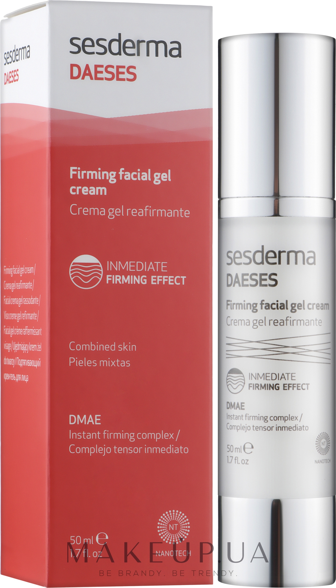 Подтягивающий крем-гель для комбинированной кожи - SesDerma Daeses Facial Inmediate Firming Gel Cream — фото 50ml