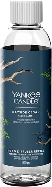 Наповнювач для дифузора "Bayside Cedar" - Yankee Candle Signature Reed Diffuser — фото N1